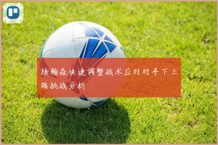杨瀚森快速调整战术应对对手下三路挑战分析